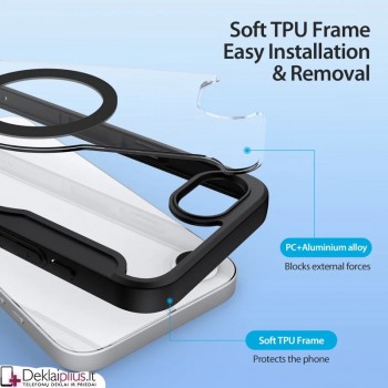 Dux Ducis Skin X Pro dirbtinos odos dėklas su magsafe (Apple Iphone 16e/Iphone 17e)